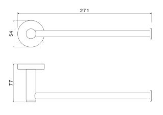 Полотенцедержатель Aquatek Европа AQ4119BG шлифованное золото